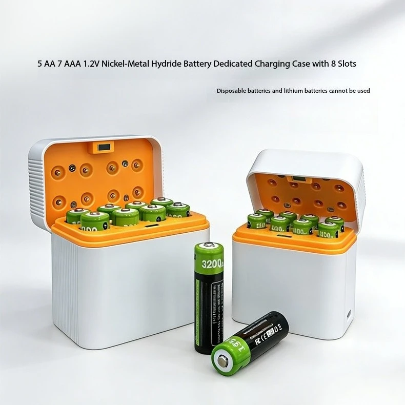 AA AAA Ni-MH Battery Charger 1.2V Rechargeable Nickel Metal Hydride Charging Compartment For Daily Electronic Devices