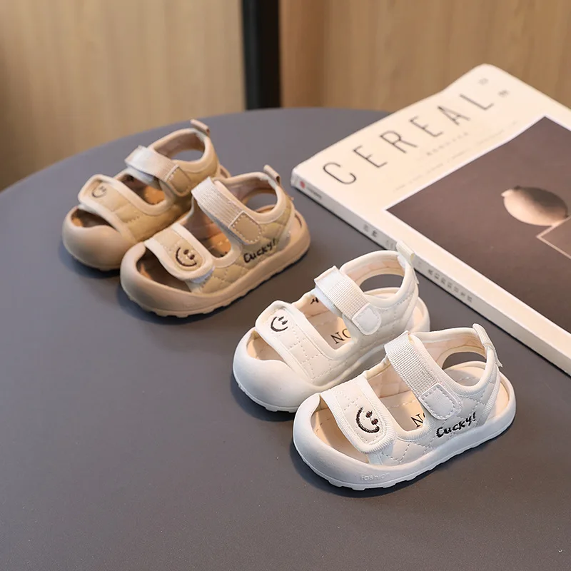 Sandales coordonnantes à l'offre elles souples pour bébé garçon et fille, chaussures d'athlétisme décontractées pour l'extérieur et la plage, nouvelle collection été