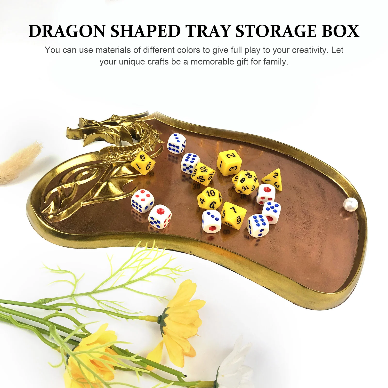 Jewelry DIY Dragon Shaped Box Crystal Glue Mold Head Desktop Silicone (white) Token Silica Gel Molds