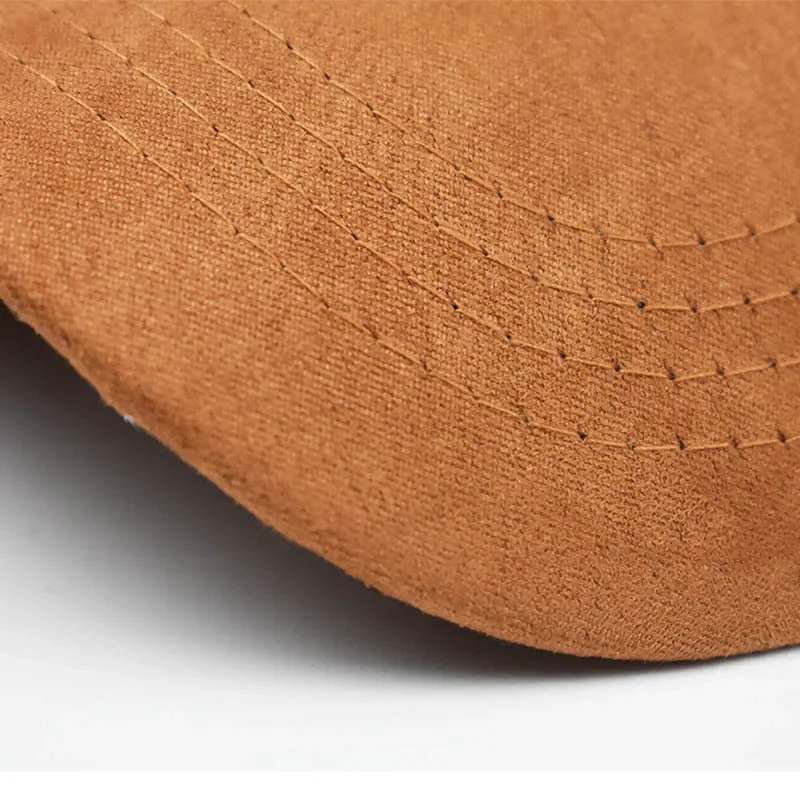 Neue Großhandel Wildleder Baseball Cap Herbst Winter für Männer Frauen Winter Solide Straße Hut Unisex Einstellbar Casual Plain Gorra Caps – Detail 13