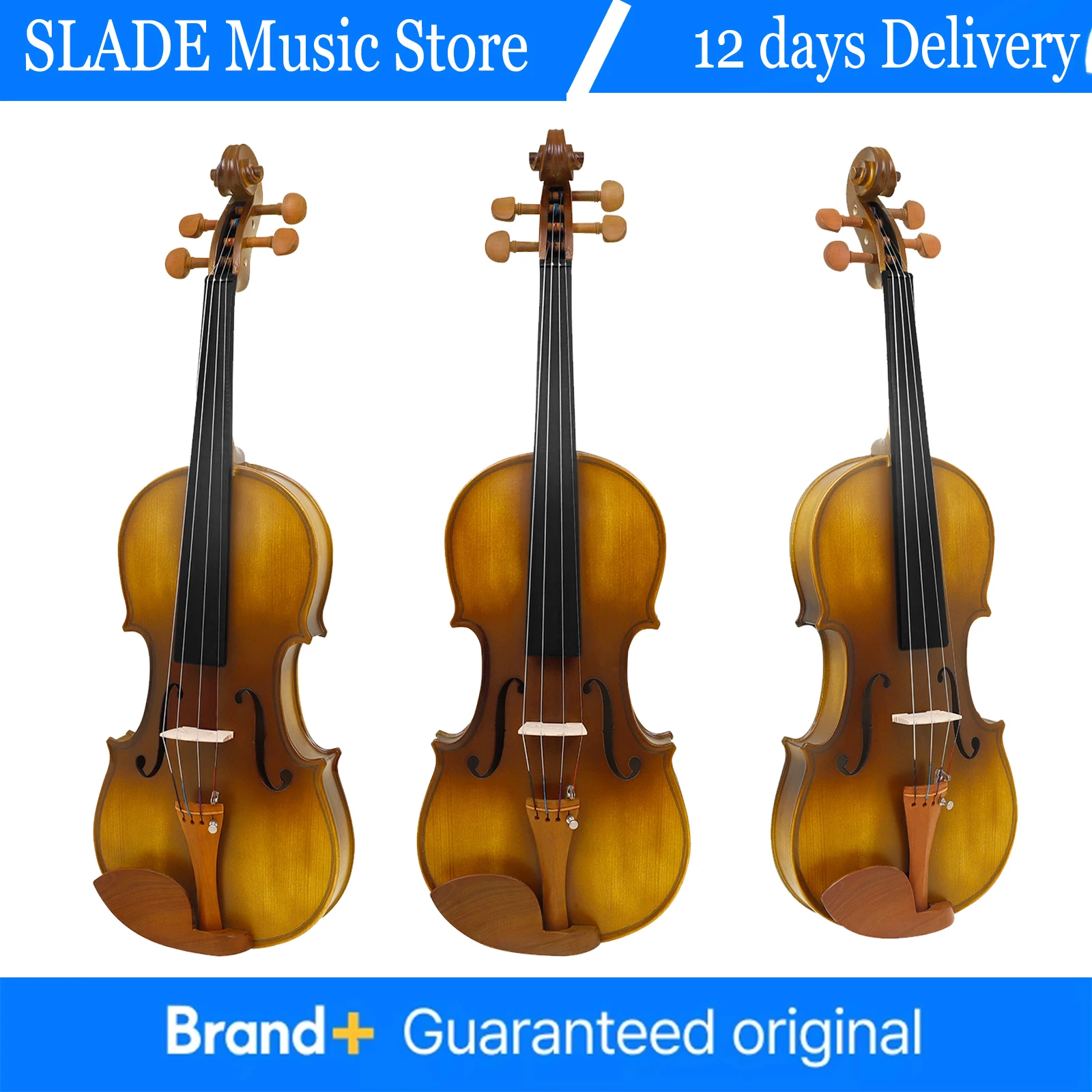 

4/4 Full Size Violin Basswood Panel Acoustic Violin Fiddle Pro Strings Instrument Set With Case Bow Strings Accessories