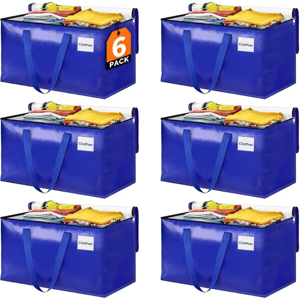 

Extra Large Moving Bags, Storage Totes with Study Handles & Heavy Duty Zippers, Moving Supplies for Moving & Storage, Space Savi