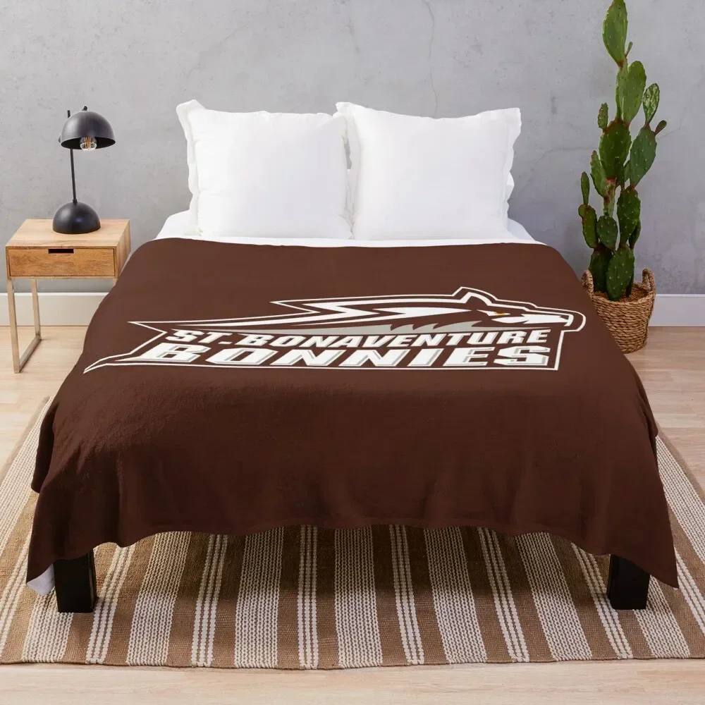 

St. Bonaventure Bonnies Throw Blanket warm for winter Hairy Warm Flannels Blankets