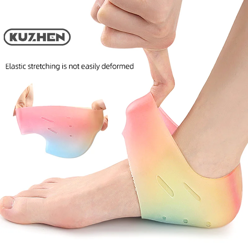 Silicone Moisturizing Foot Socks Foot Spa Massage Exfoliating Gel Socks Breathable Remove Dead Skin Anti Cracking Foot Care Tool