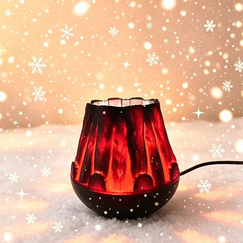Kids Night Light Projector USB Projector Night Light Mood Lighting For Bedroom Snowflake Christmas Halloween Mood Lighting