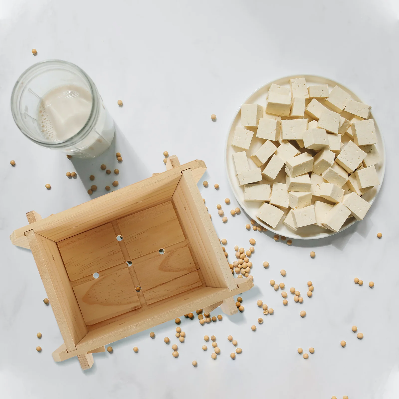 

Tofu Mold Wood Tofu Pressing Mold Safe Simple Home Making Tool Kitchen Bar Practical Design