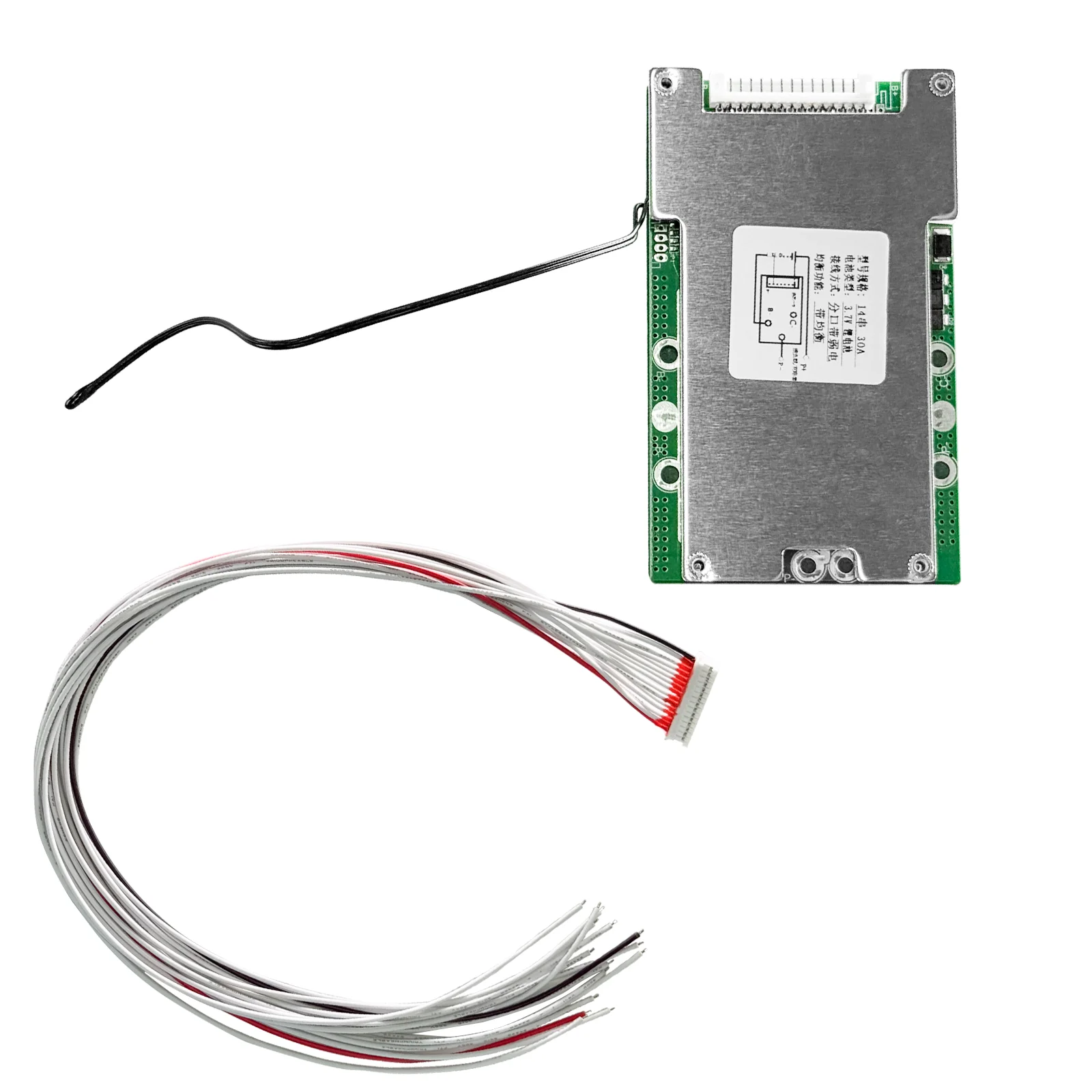 Lithium-Batterie-BMS für E-Bike- und Scooter-Akkupacks 7S10S13S14S16S20S 36V48V52V60V72V mit Schutzplatinen-Optionen 25A/30A/40A/50A/60A – Detail 17
