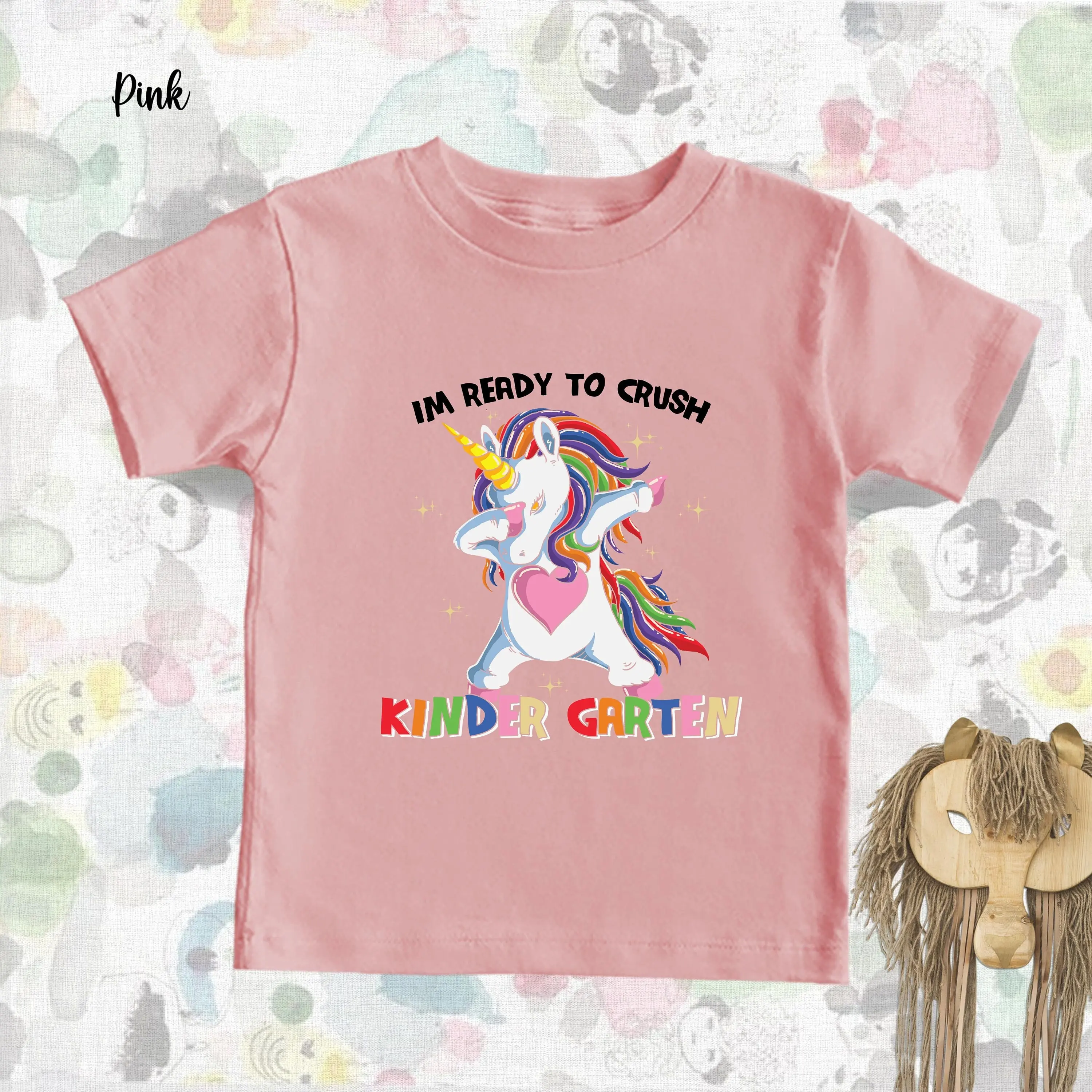 I m Ready To Crush Kindergarten T Shirt Back School Kids Outfit First Day Of Apparel Girl 1st