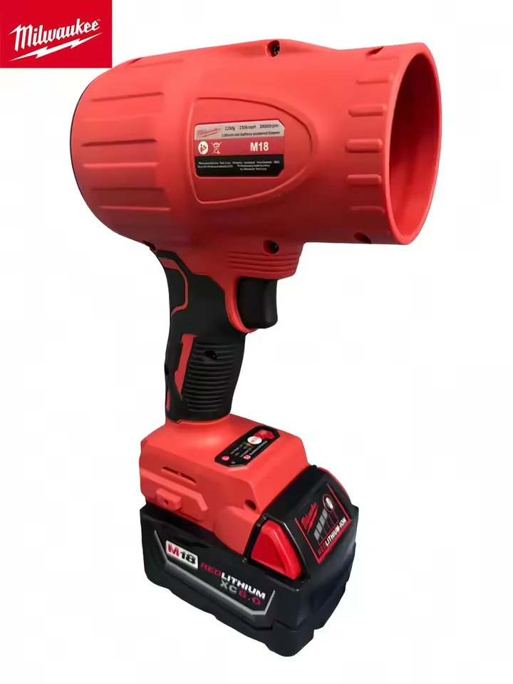 

NEW Milwaukee 30000RPM Brushless Air Blower Cordless Turbo Fan Handheld Violent Fan Dryer 18V-20V Rechargeable Dust Blowing Tool