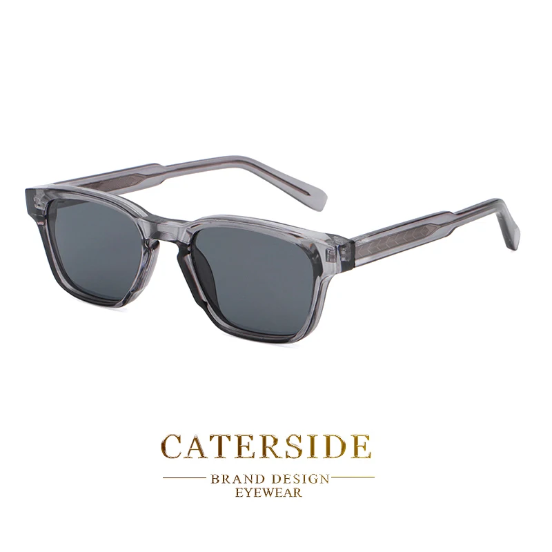 CATERSIDE Retro Quadratische Sonnenbrille mit kleinem Rahmen für Herren, Punk-Marken-Designer-Sonnenbrille für Damen, Outdoor-Reise-Party-Brillen, bestes Geschenk – Detail 11