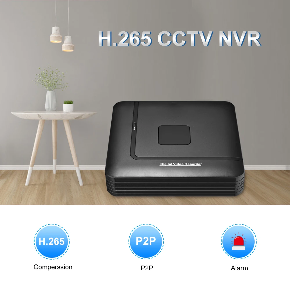 Gadinan-Security Network Video Recorder, Câmera de Vigilância IP, P2P para CCTV System, XMEye, H.265 + 4K NVR, 9CH 16CH, 8MP/5MP/4MP