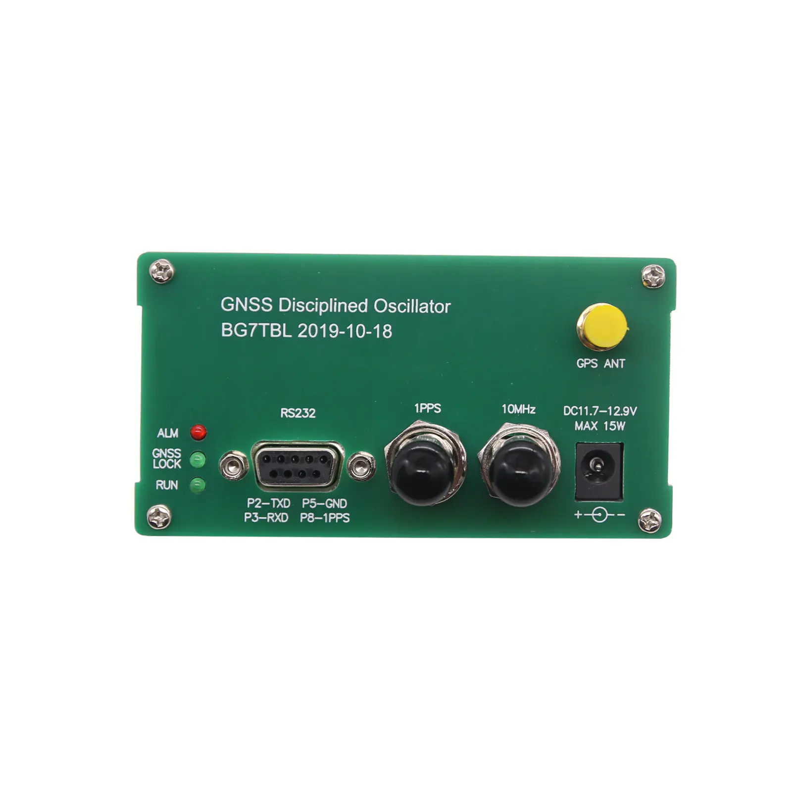 GPSDO GNSS Disciplined Oscillator Clock Taming 10MHz Output Supports GPS and GLONASS