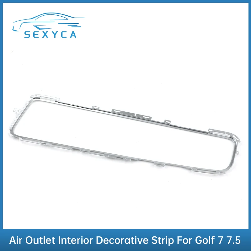 

Chrome Silver Air Conditioner Outlet Vents Interior Trim Strip Decorative MIB Screen Cover For VW Golf 7 Golf MK7 5GG 819 728