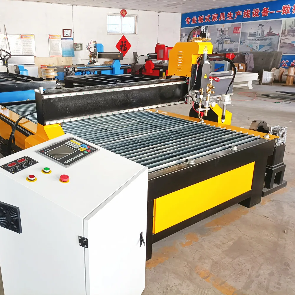 Robotec metal cutting cnc plasma cutter 25mm e tavolo da taglio a fiamma con taglio di tubi 1313/1325 macchina da taglio al plasma