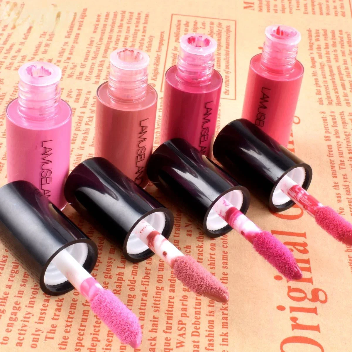 12 Kleur Langdurige Make-Ups Lipgloss Waterdichte Lip Glazuur Lip Tint Vloeibare Lippenstift Cosmetisch Monster Matte Vloeibare Lippenstift