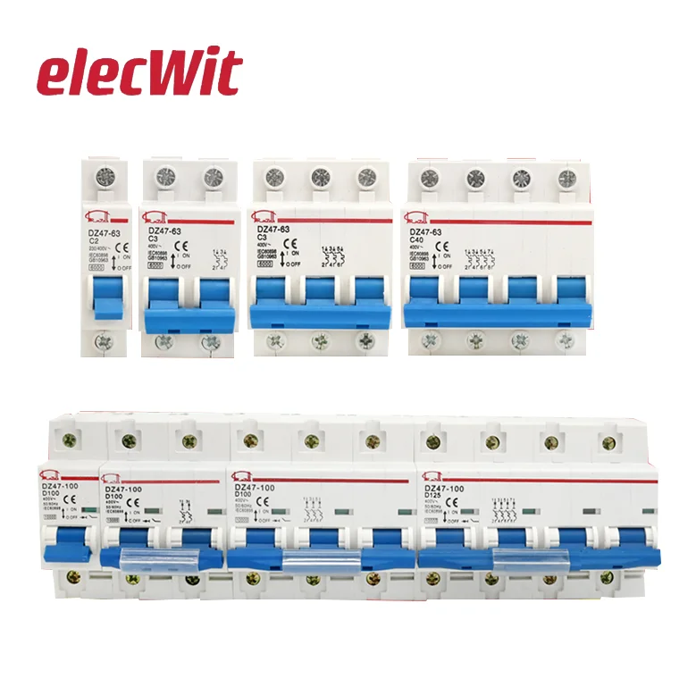 

32A Household Circuit Breaker 63A 1P 2P 3P 4P Single-phase Three-phase C45 Air Switch Air Switch DZ47