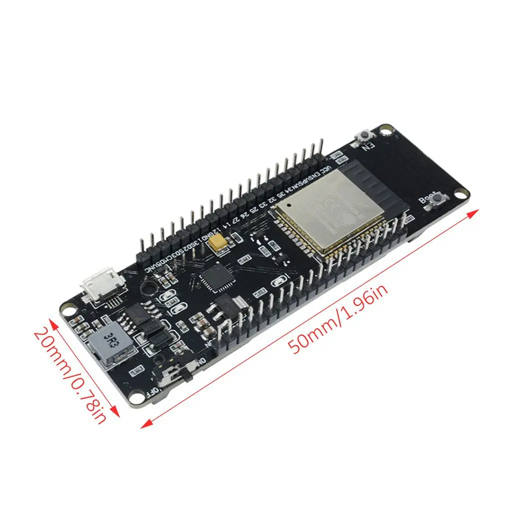0.96 Inch Esp32 Wifi Module Oled Development Cp2102 With 18650 Battery Cover Battery Board 2.4 Ghz Dual-Mode Chips Dropshipping - view 6