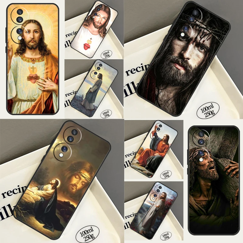 Divine Mercy Jesus Case For Huawei P30 Lite P40 P20 Nova 9 5T P Smart Honor Magic 5 Pro 70 50 X7 X8 X9a Cover