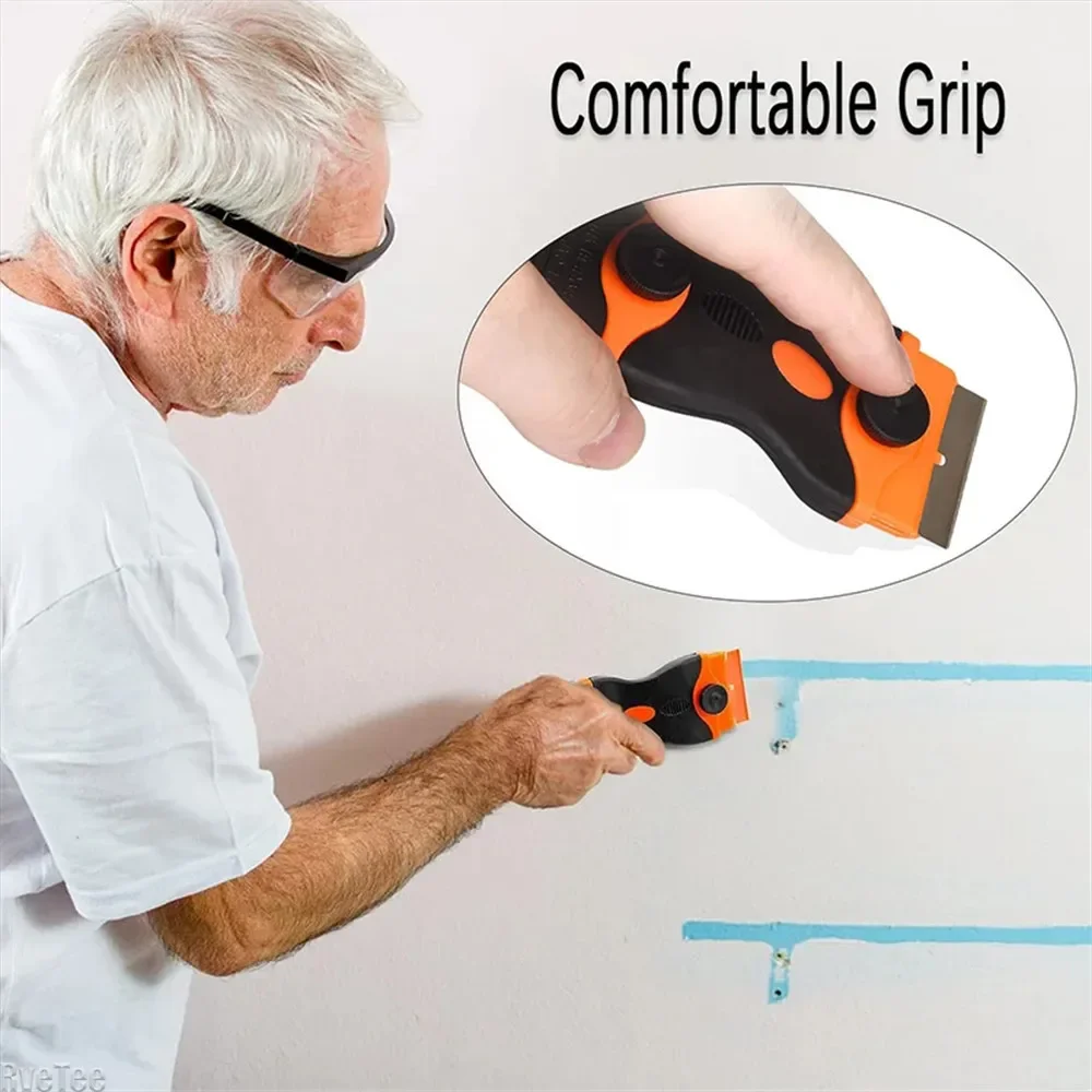 Two Kinds Blade Plastic Handle Automotive Film Sticker Remover Cleaning Scraper Window Glass Ceramic Scraper