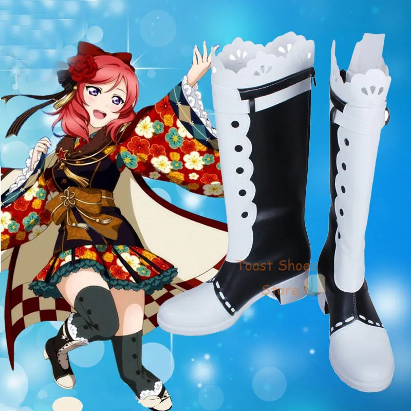 Anime LoveLive! Hoshizora Rin Cosplay Shoes Boots Comic Game for Con Halloween Cosplay Costume Prop Sexy Style Shoes