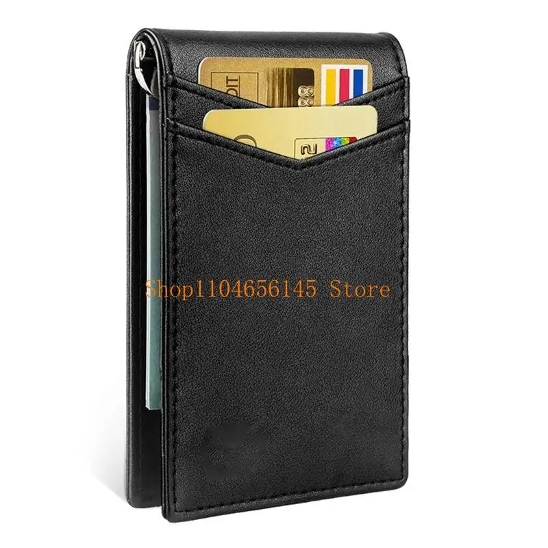 

652F Men Wallets RFID Blocking Card Holder Money Bag Bi-fold Leather Male for Smart P