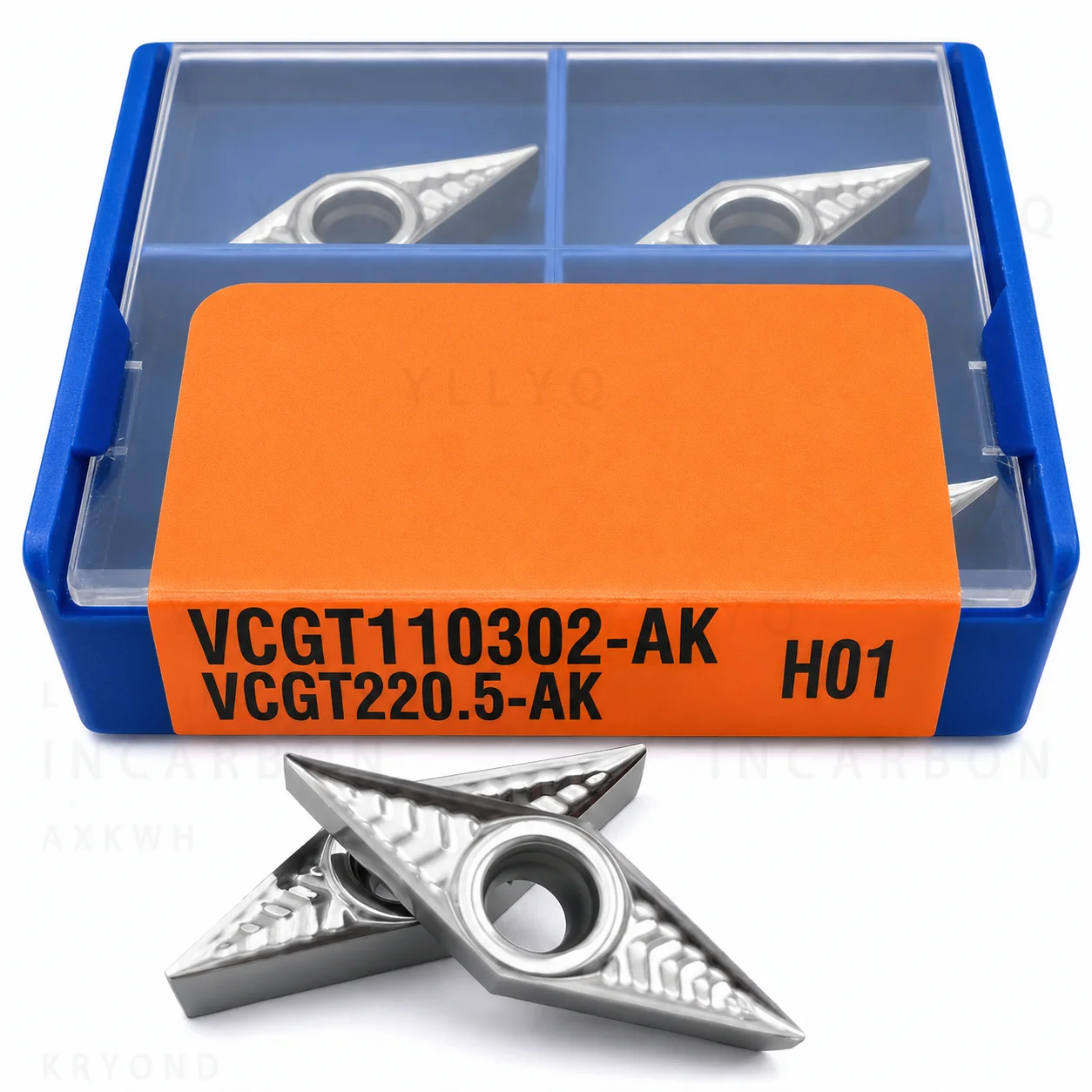 10PCS VCGT110302 VCGT110304 VCGT110308 AK H01 Carbide Inserts CNC Turning Tool Aluminum Alloy Wood Cutting Lathe Tool