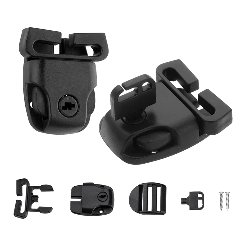 Spa Hot Tub Cover Clips Kit de substituição de trava, Travas Clip Lock para cintas com chaves, fácil de usar, 4 conjuntos