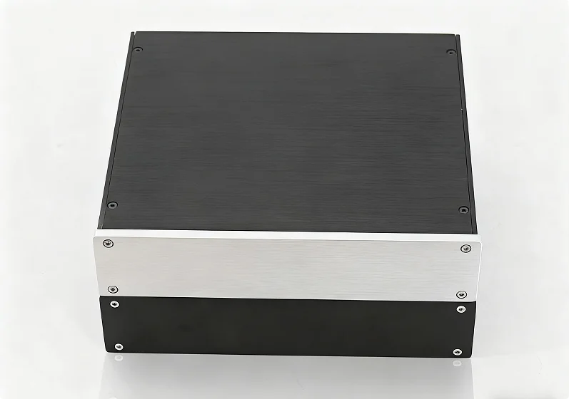 A2104/ All Aluminum Amplifier Chassis / Headphone Amp Case / Preamp & Power Amp Chassis / Amp Enclosure DIY Box (210 * 46 * 191m