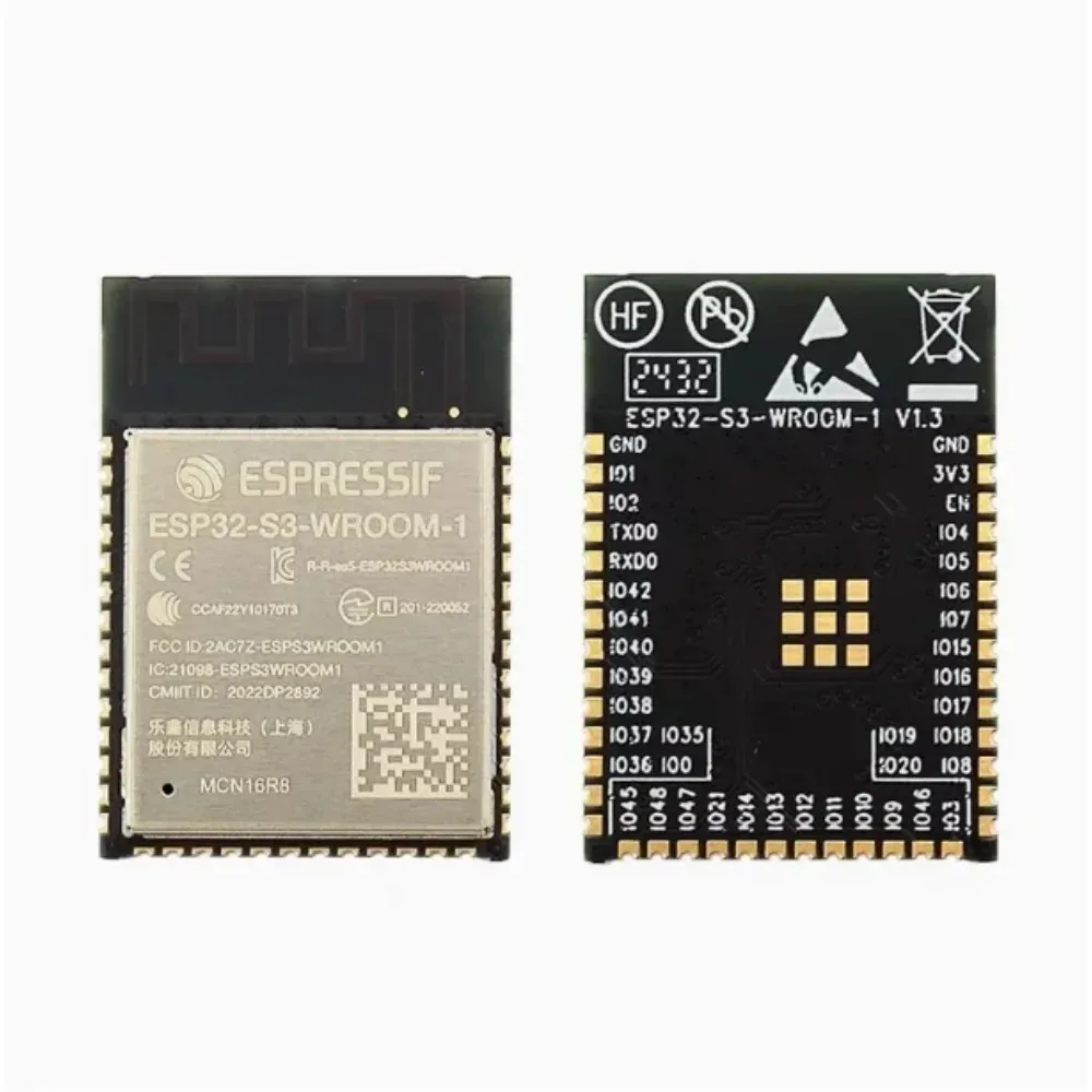 1/2PCS ESP32-S3-WROOM-1/1U Xtensa LX7 Dual Core WiFi Bluetooth 5.0 Module 2.4GHz Wireless Communication Controller