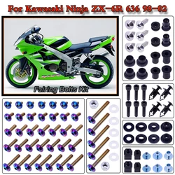 For Kawasaki Ninja ZX-6R 636 1998-2002 2001 2000 1999 Motorcycle Stainless Complete Bodywork Fairing Bolt Kit Screws Clip