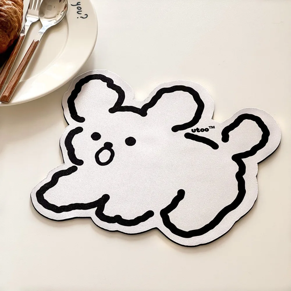 Comfortable Non Slip Mouse Pad Cartoon Animal Office Stationery Desktop Keyboard Pad Wrist Rest Waterproof Mouse Mat Office