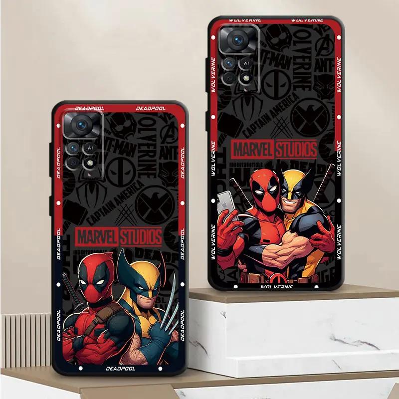 

Marvel Deadpool Cartoon Phone Case for Xiaomi Redmi 12 A2 A1 Plus 10A 10C K40s K60 10 9 12C 9C 9A K40 Pro K50 Soft TPU Shell