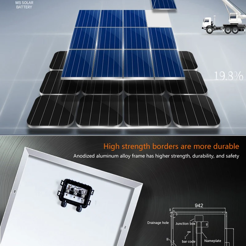 Solar Panels Polysilicon Monocrystalline Silicon Solar Charging Panel