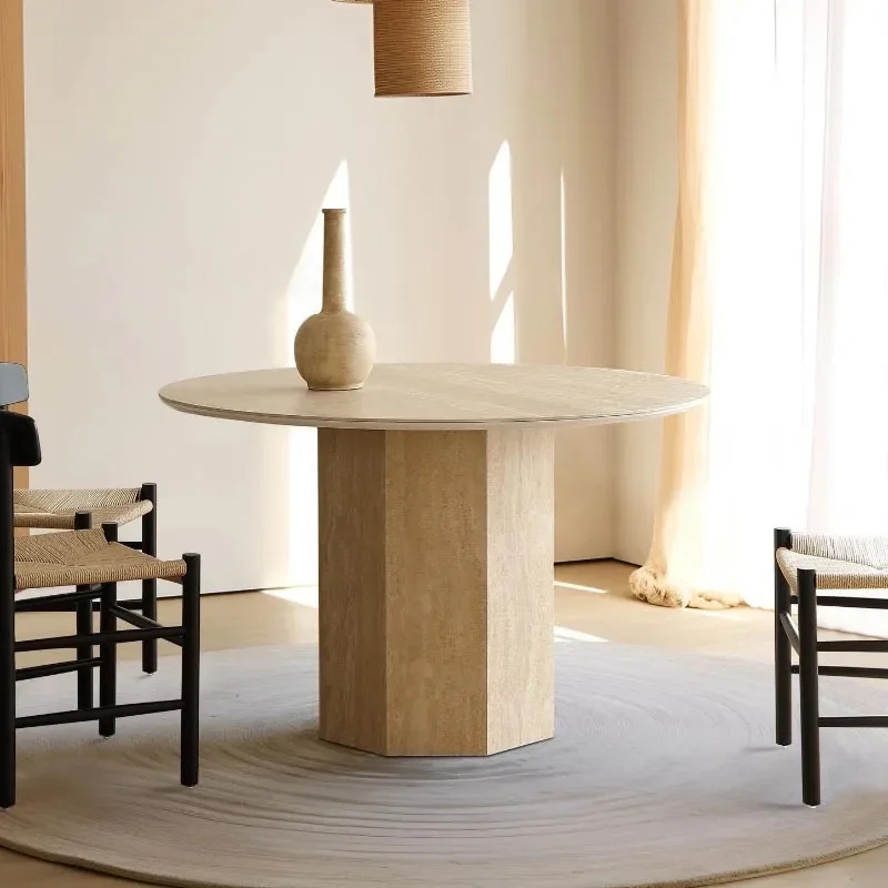 Round Modern Party Dining Table Luxury Unique Nordic Kitchen Dining Table Mobile Salon Design Mesas De Comedor Furniture Home