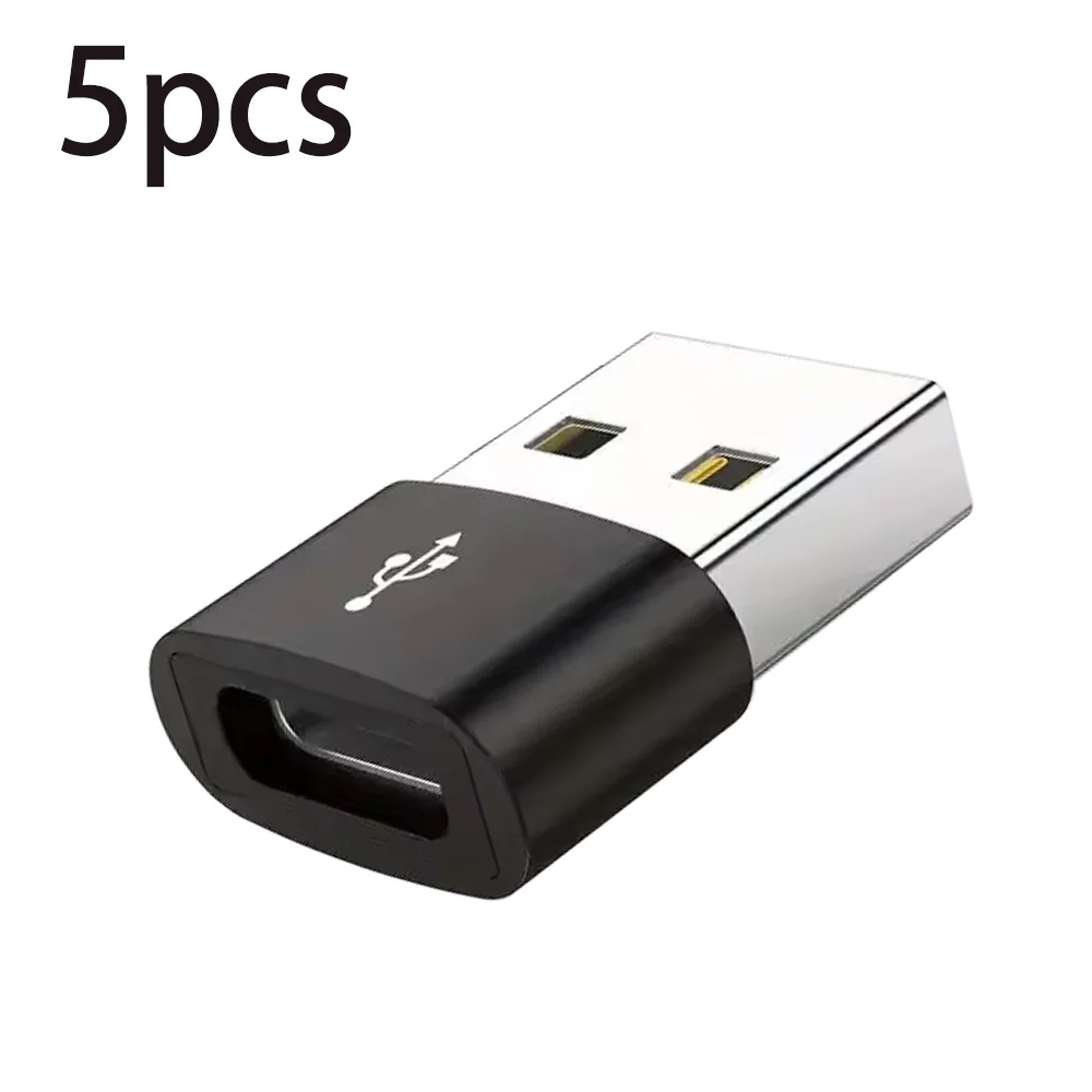 5Pcs USB To Type C OTG Adapter USB USB-C Male To Micro USB Type-c Female Converter For Macbook Huawei Samsung XiaomiUSBConnector