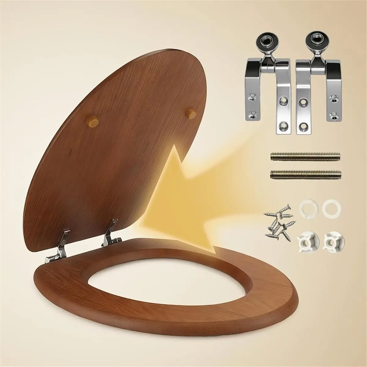 

Универсальный комплект для замены петель унитазного сиденья — хромированный металл для легкой установки и эффективной работы