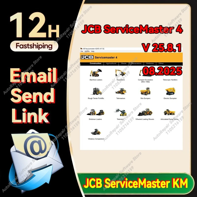 2025 최신 JCB ServiceMaster 4 (V 25.8.1) [08/2025] 진단 소프트웨어+JCB 키젠 풀 언락+설치 도움말+설치 비디오