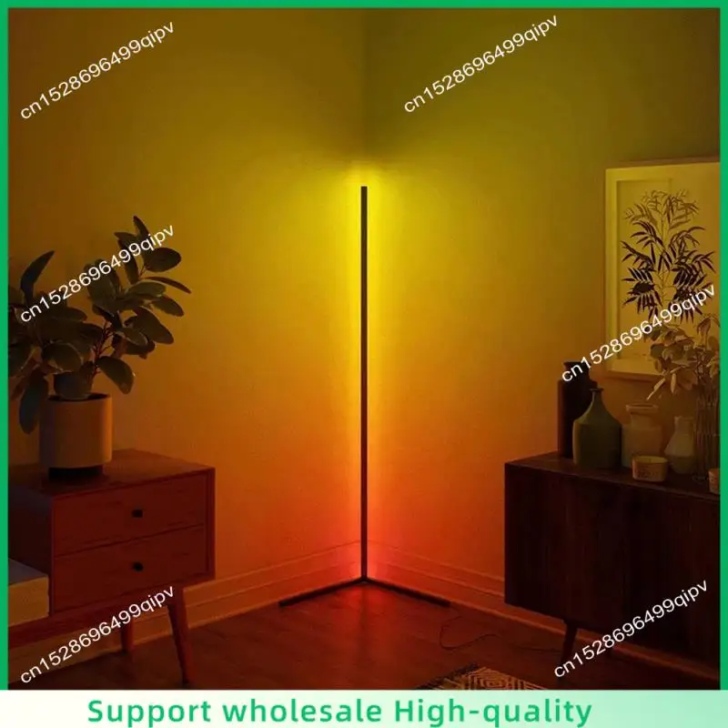 Lámpara de pie ABSF Smart RGB Dream Color con sincronización de música Luz de ambiente de pie moderna con aplicación y control remoto