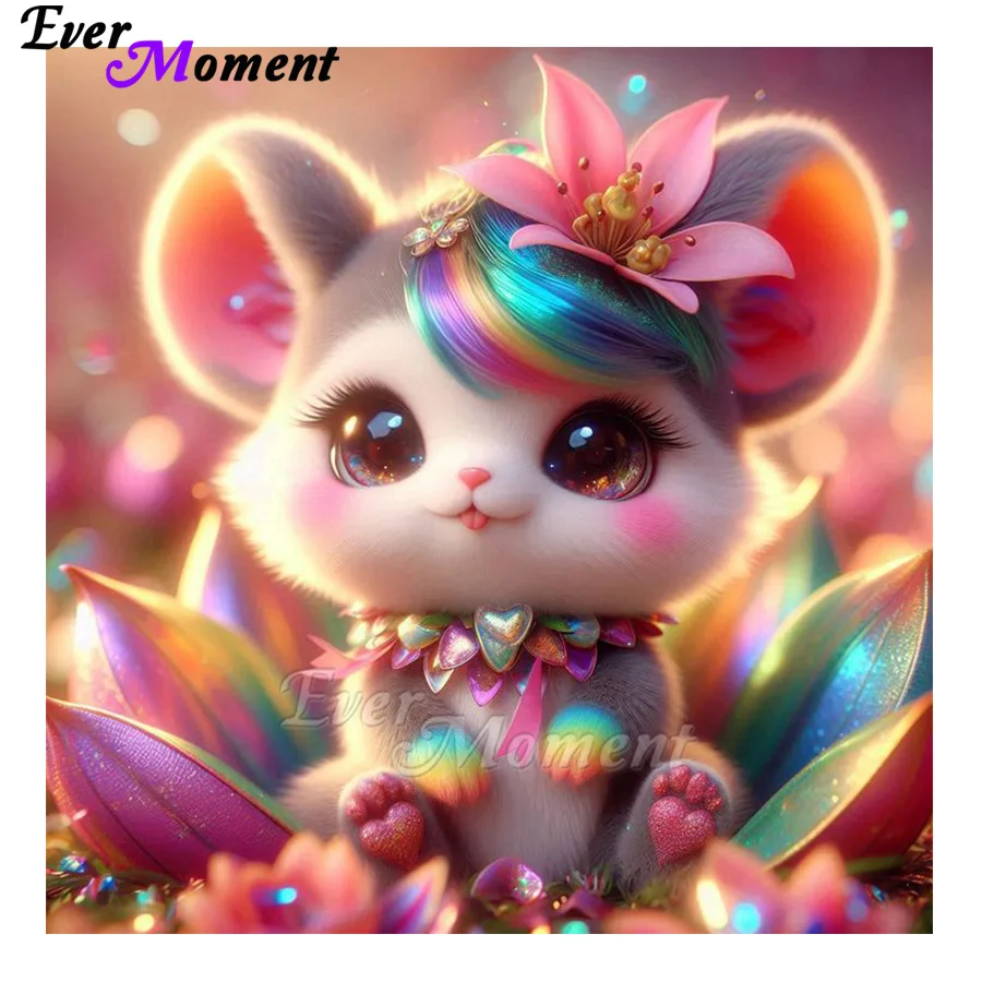 

Ever Moment Cute Rat 5D DIY Алмазная картина Новый дизайн Декор для гостиной ASF2965