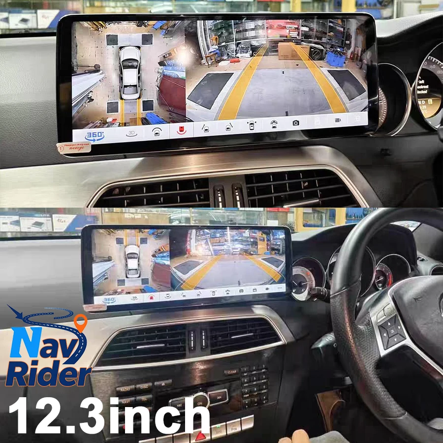12.8Inch 10.25inch Android Auto Car Radio For Mercedes Benz C Class W204 2011-2014 Carplay Multimed Player Screen Stereo GPS