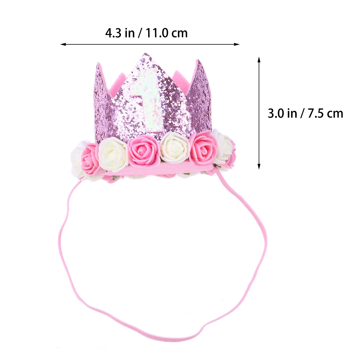 

Pet Crown Hat Dog Birthday Party Hat Soft Material Adjustable Clip Fits Small Medium Pets Chihuahua Yorkie Maltese Beagle