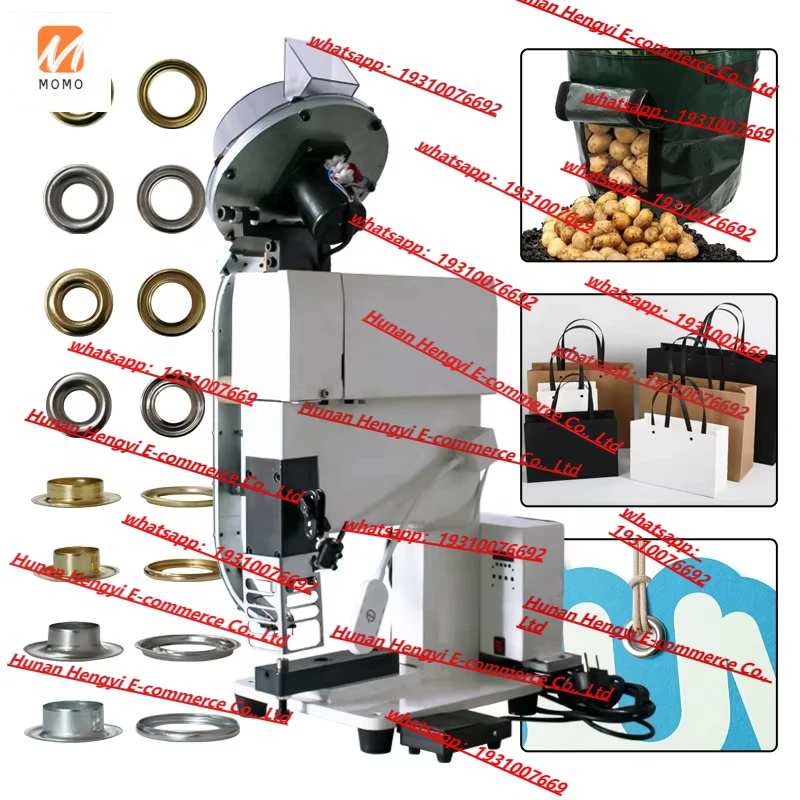 Semi automatic eyelet punching machine electric grommets machine for packing