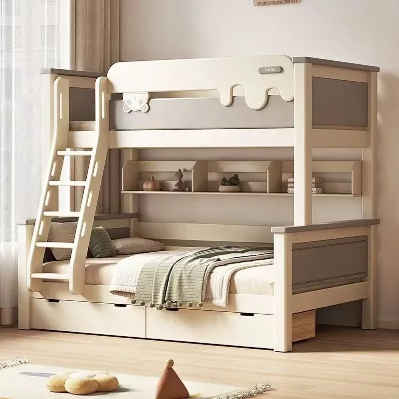 for All Solid Wood Bunk Beds Economical Children High Low Bed Widened Thickened Legs