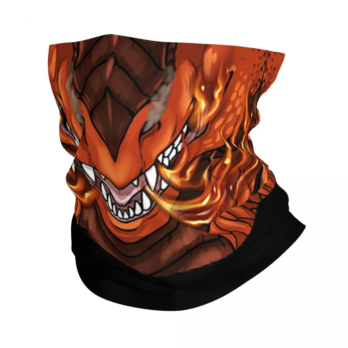 Fire Dragon Bandana Neck Cover Printed Wrap Scarf Multifunction Headwear Cycling For Men Women Adult All Season