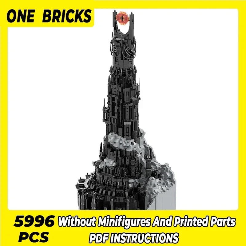 Moc tijolos de construção famoso filme modelo preto imperador torre tecnologia blocos modulares presentes brinquedos natal diy conjuntos montagem