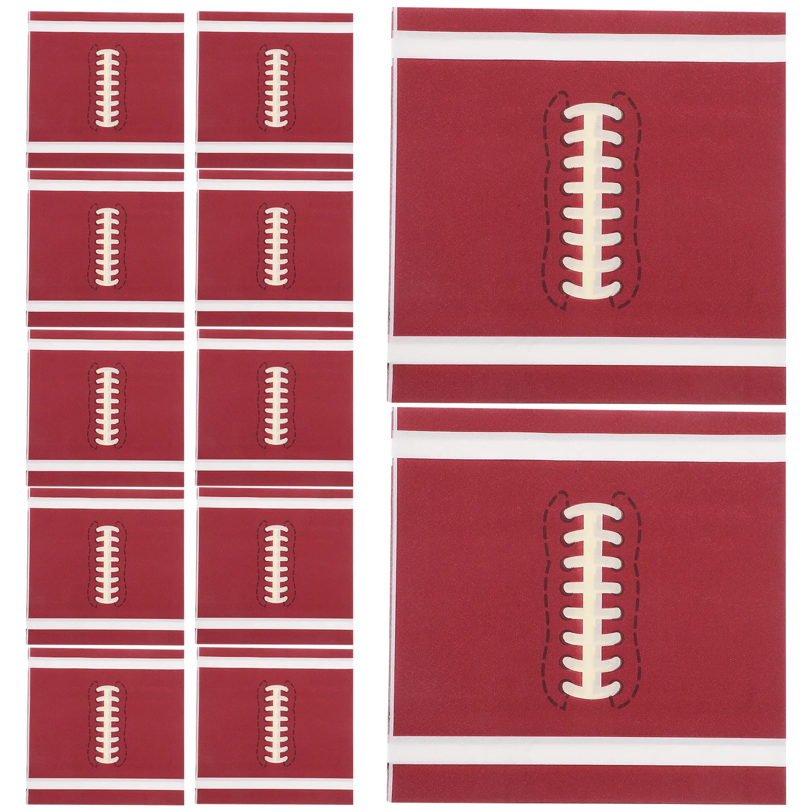 20 個サッカーナプキン厚い使い捨てペーパータオルパーティースポーツテーマ誕生日装飾カクテルランチナプキン用品