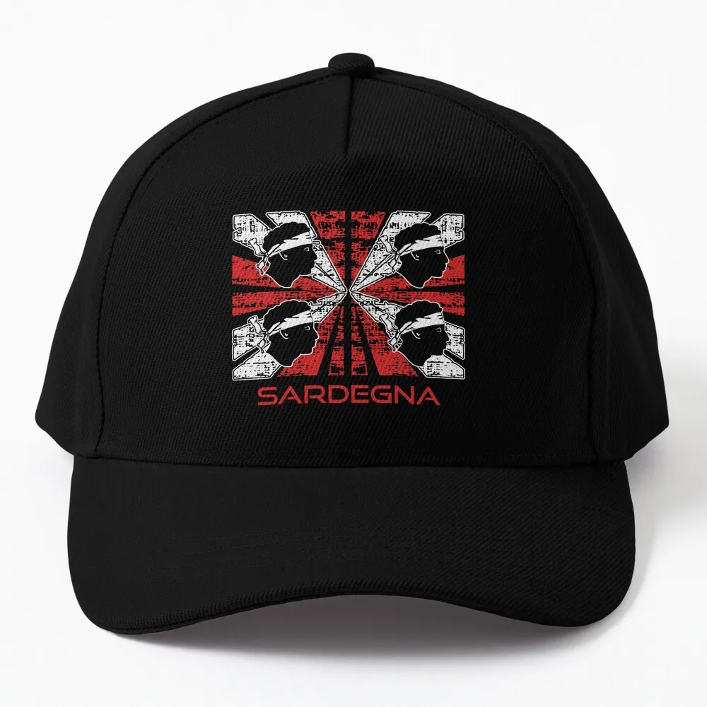 Sardegna - Sardinia - Sardinia flag - Bandiera Sarda - 4 Mori - Raggedy Baseball Cap Hat Beach Rugby Women's Hat Men's