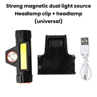 Automatic Photoelectric Welding Face Cover Lamp USB Charging Dual-purpose Headlight Argon Arc Welding Cap Welding Helmet
