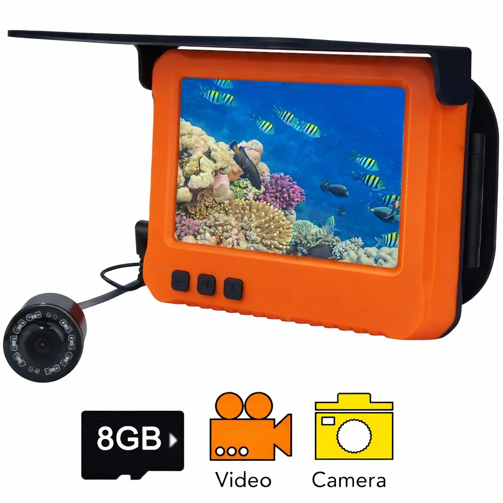 

4.3 Inch Video Recording Underwater Fishing Camera 15m Cable Camera For Winter Fishing