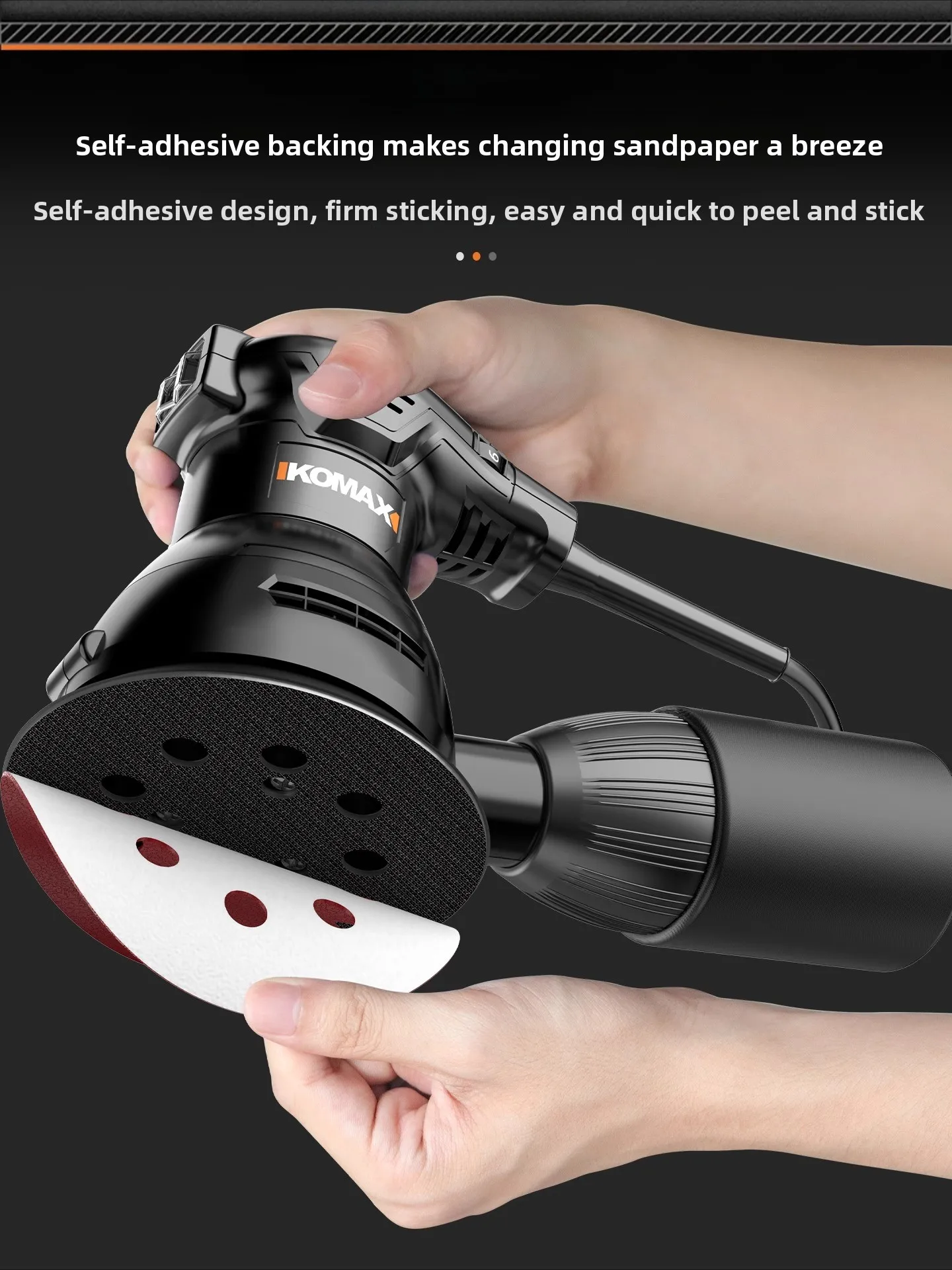 Electric Sander for Woodworking Dust Free Wall Polishing Machine Small Sanding Tool